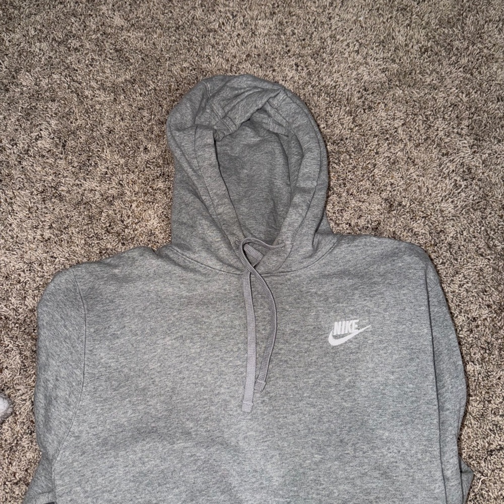 Nike Gray Pullover Hoodie Sweatshirt